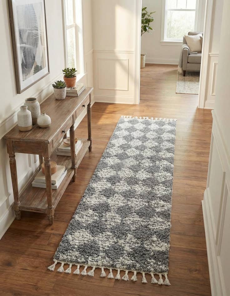 Detail image of 2' 7 x 12' Serenity Shag Runner Rug