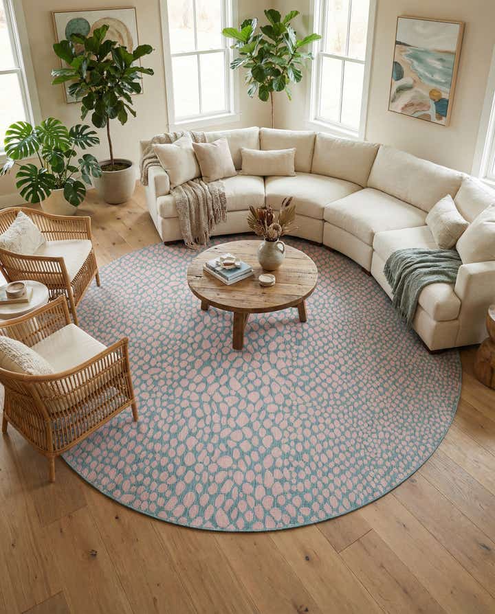 13' x 13' Easy-Clean Jill Zarin Cape Town Indoor / Outdoor Round Rug
