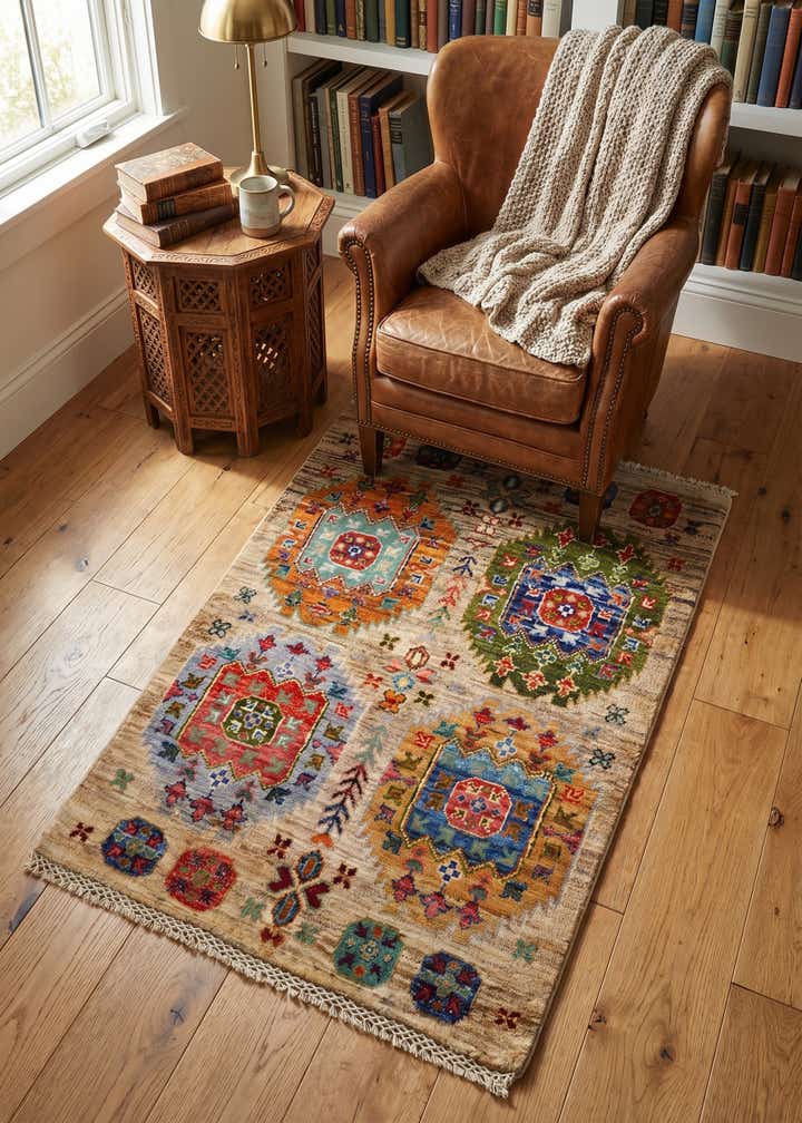 2' 1 x 3' 3 Hand Knotted Ariana Ziegler Rug