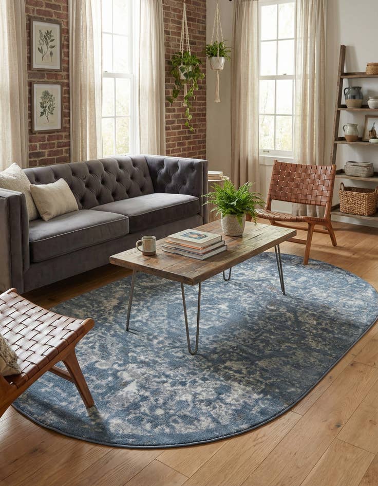 Detail image of 5' 3 x 8' Oregon Oval Rug