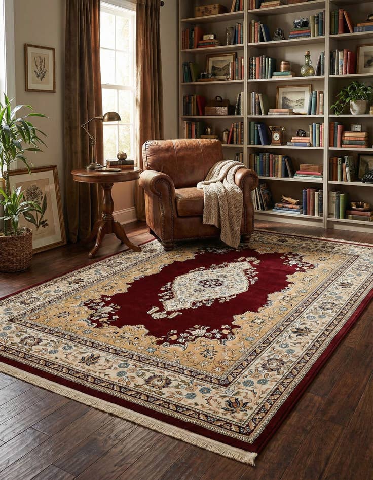 Detail image of 7' 10 x 10' Nain Design Rug