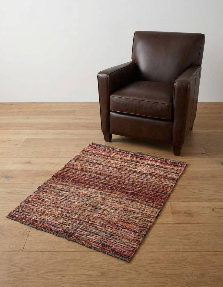 Detail image of 3' 1 x 4' Hand Knotted Moroccan Wool Rug