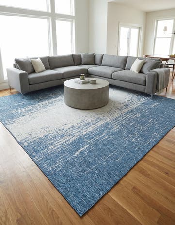 13' x 13' Easy-Clean Modern Indoor / Outdoor Square Rug