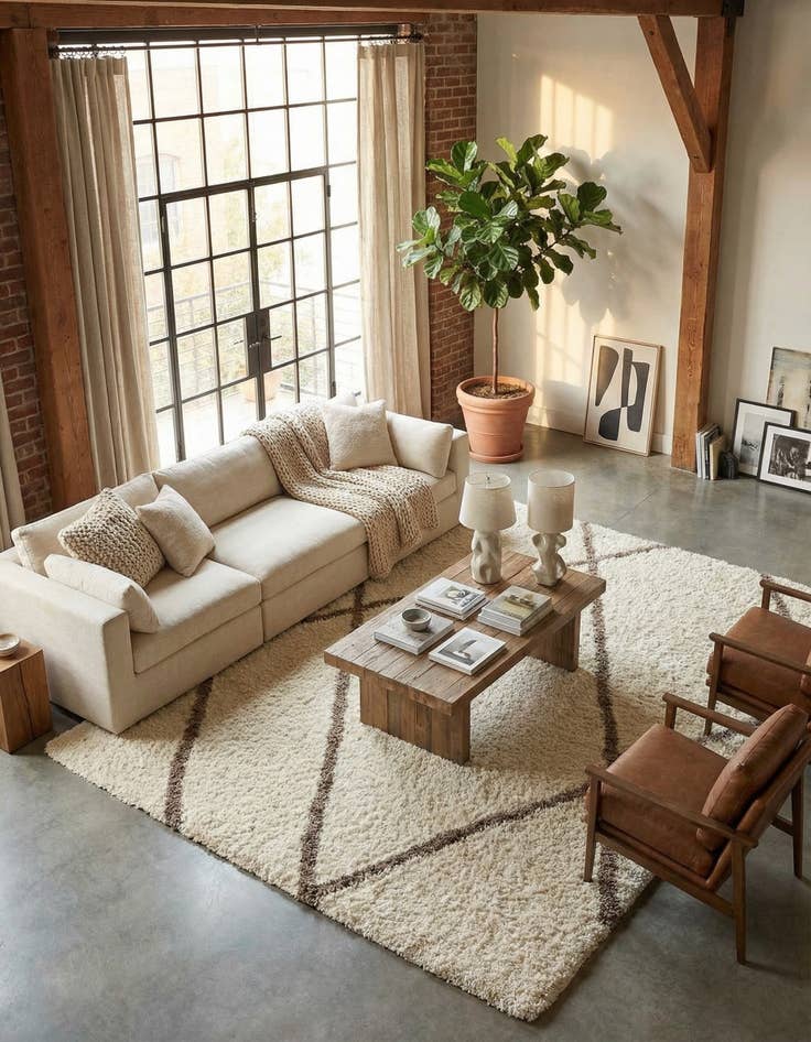 Detail image of 10' x 14' Infinity Shag Rug