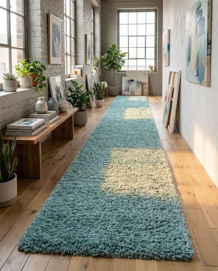 2' 7 x 20' Zermatt Shag Runner Rug