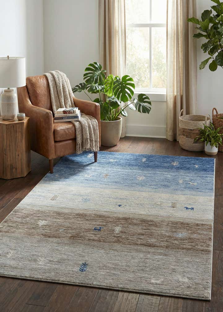 5' 3 x 8' Gabbeh Rug