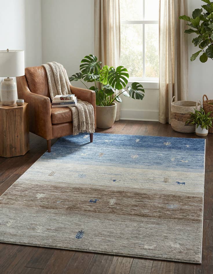 Detail image of 5' 3 x 8' Gabbeh Rug