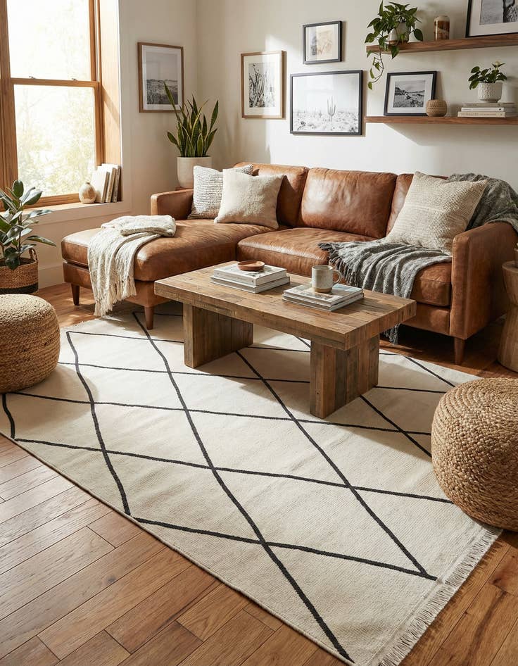 Detail image of 5' 3 x 8' Milano Rug