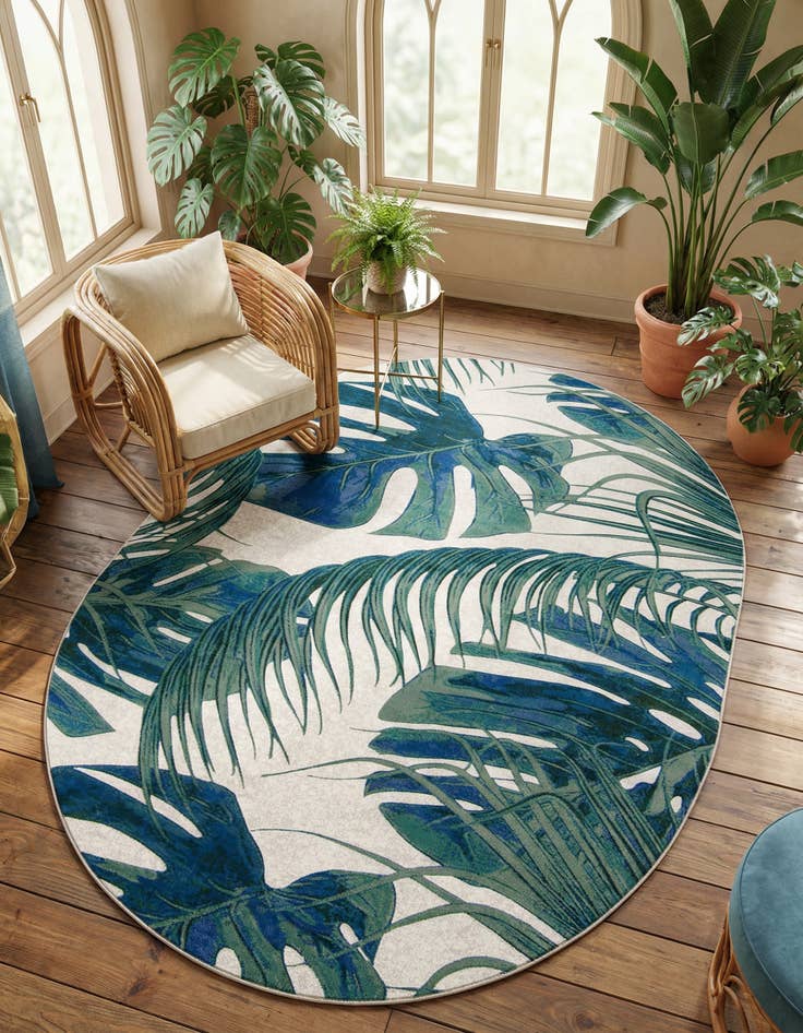 Detail image of 7' 10 x 10' Blossom Oval Rug