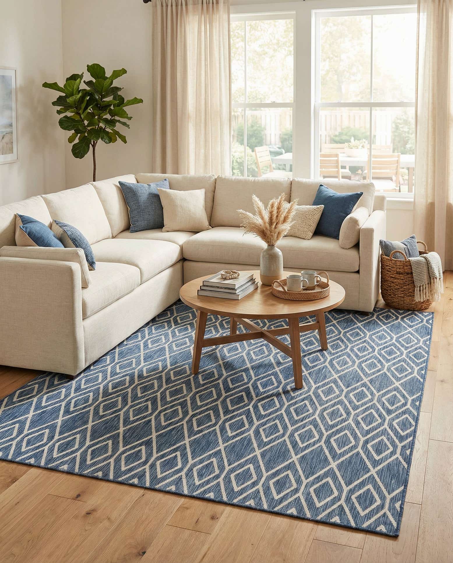 7' 10 x 10' Easy-Clean Jill Zarin Turks and Caicos Indoor / Outdoor Rug