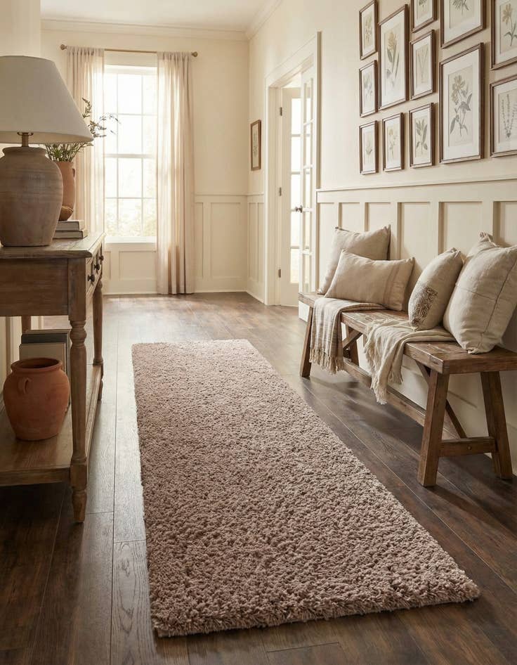 Detail image of 2' 7 x 13' Infinity Shag Runner Rug