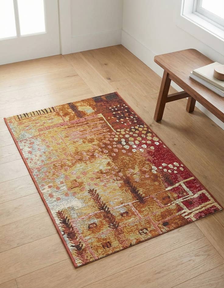 Detail image of 2' 2 x 3' Easy-Clean Modern Indoor / Outdoor Rug