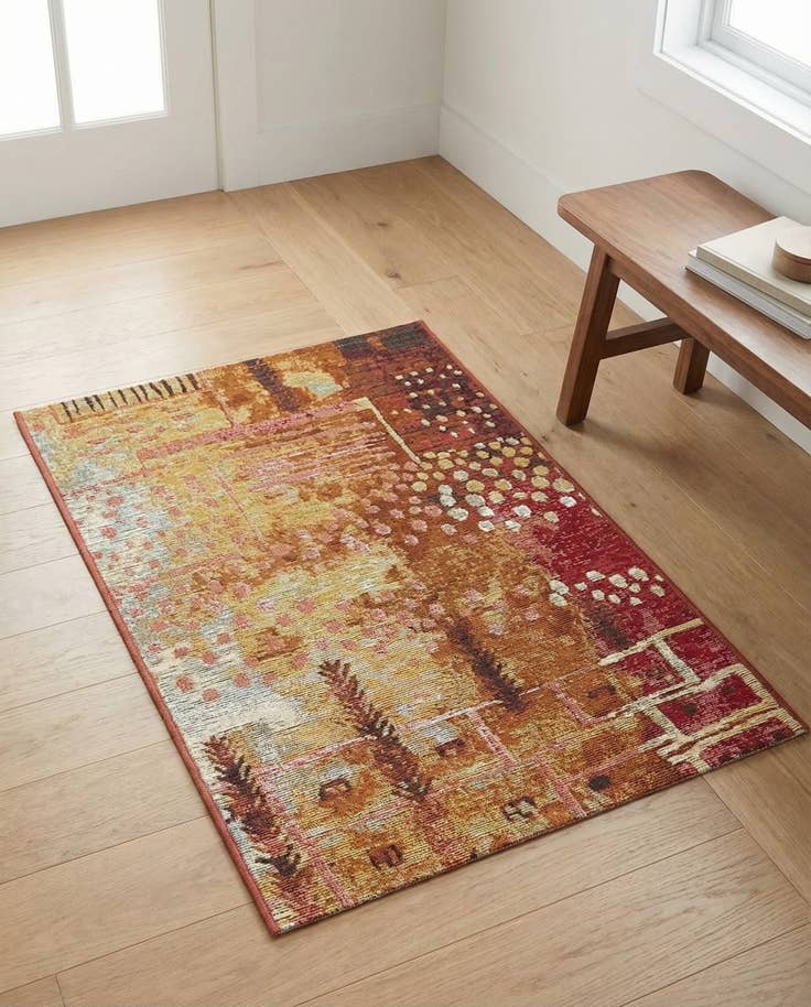Detail image of 2' 2 x 3' Easy-Clean Modern Indoor / Outdoor Rug