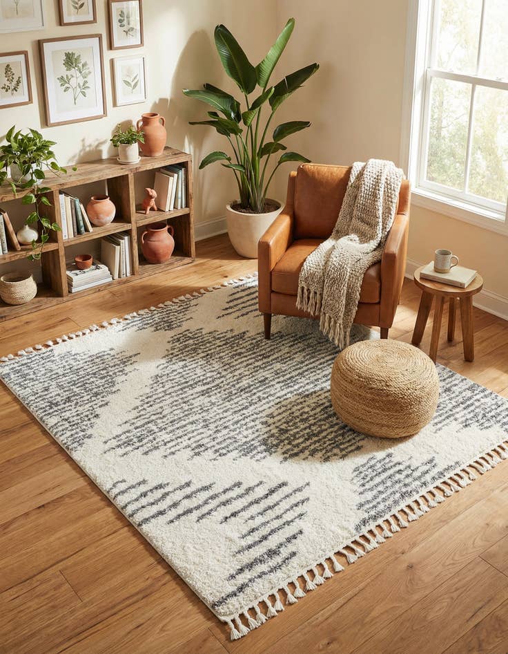 Detail image of 7' 10 x 7' 10 Serenity Shag Square Rug