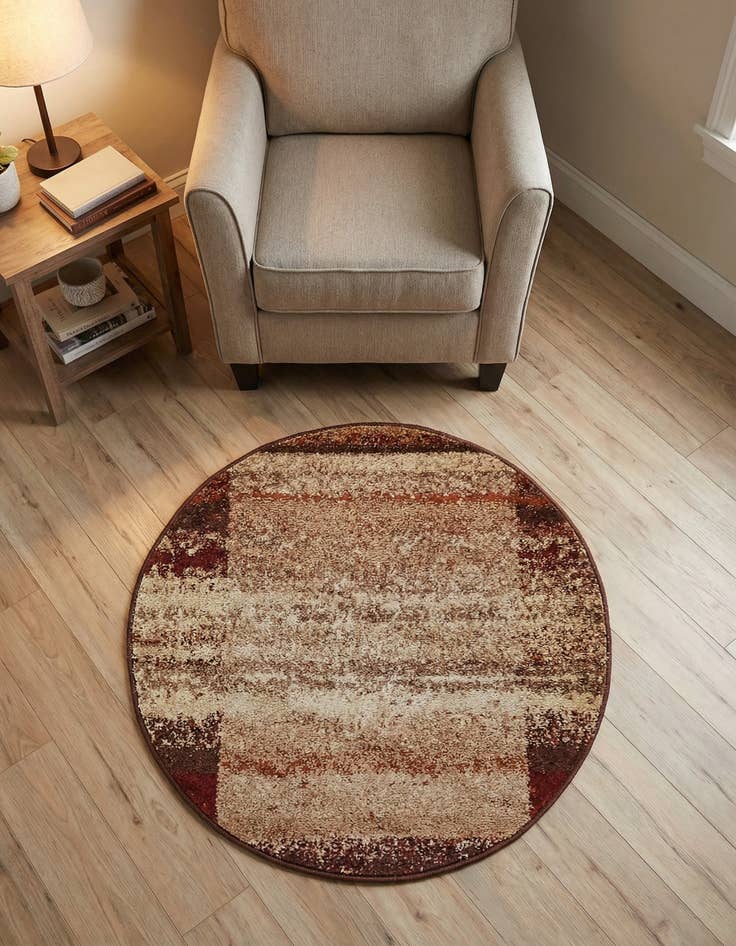 Detail image of 3' x 3' Equinox Round Rug