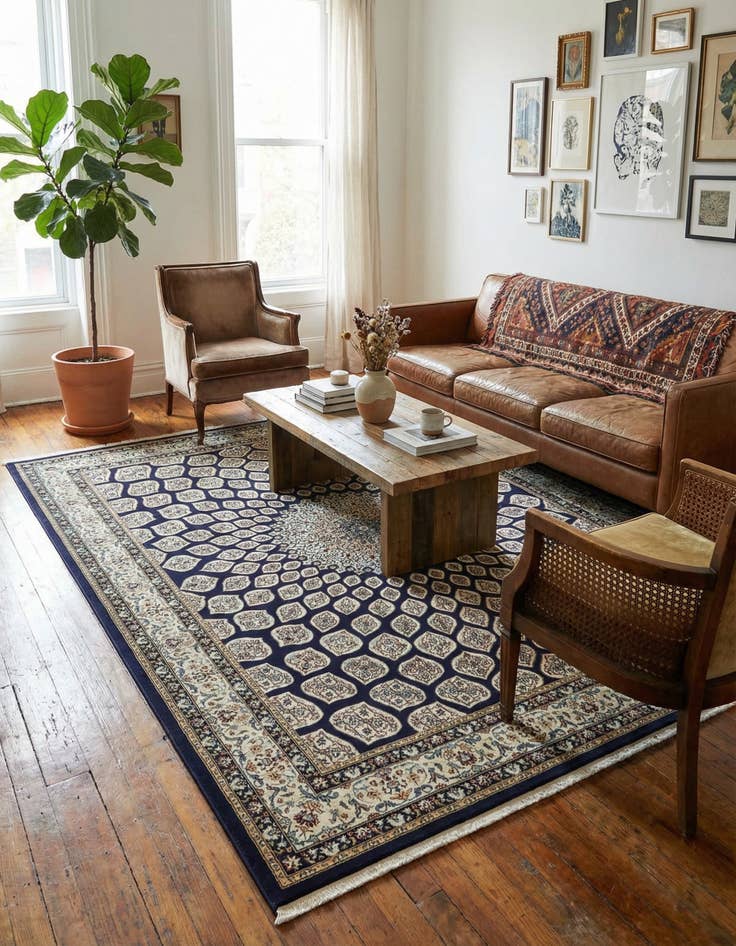 Detail image of 7' 10 x 10' Nain Design Rug