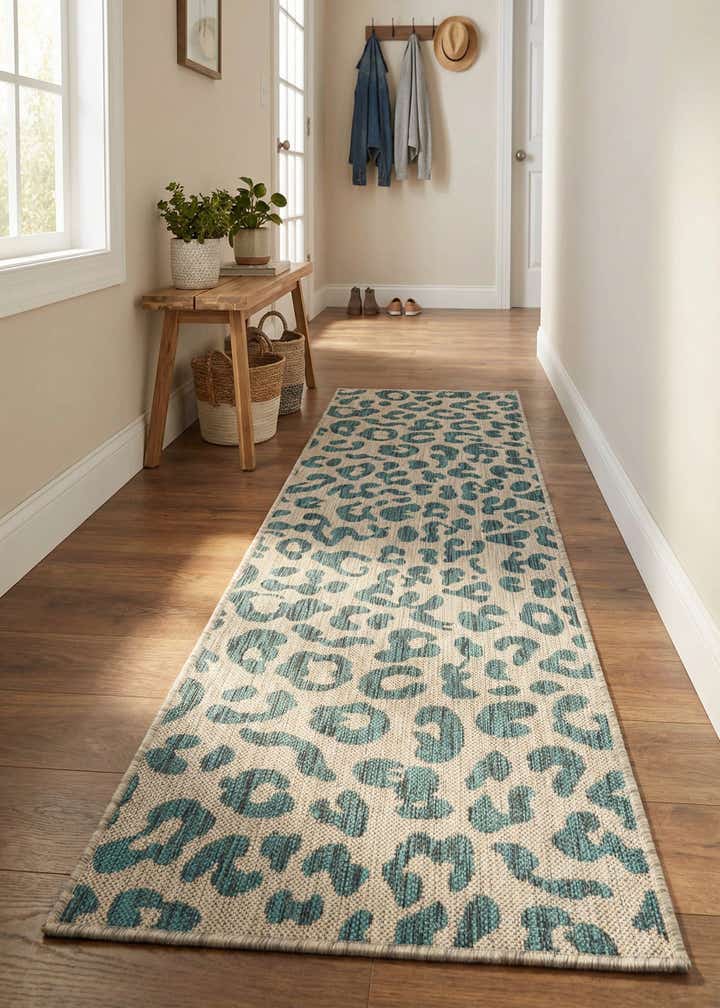 2' x 6' Easy-Clean Safari Indoor / Outdoor Runner Rug