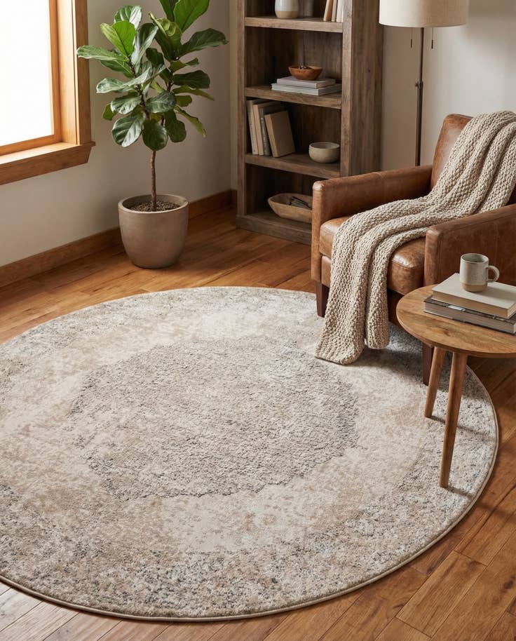 Detail image of 7' x 7' Oregon Round Rug