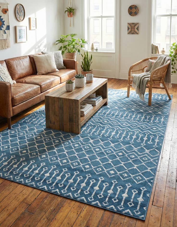 Detail image of 7' x 10' Kasbah Trellis Rug