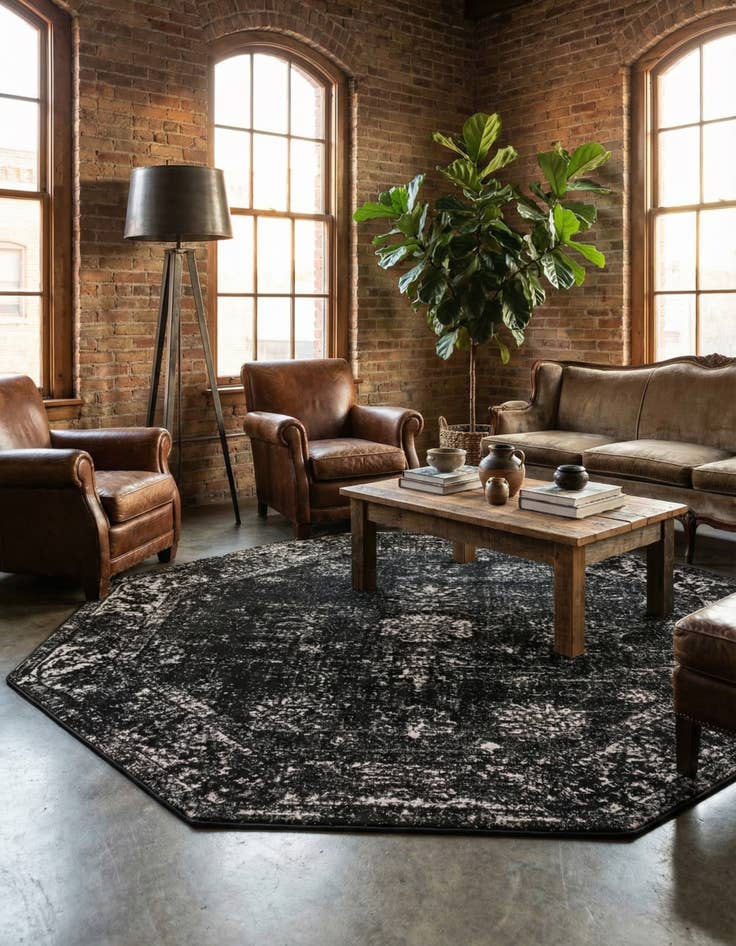 Detail image of 7' 10 x 7' 10 Monaco Octagon Rug