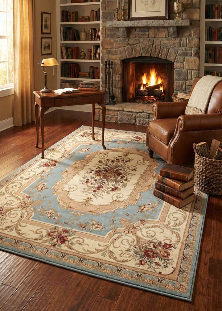 7' 10 x 10' Classic Aubusson Rug