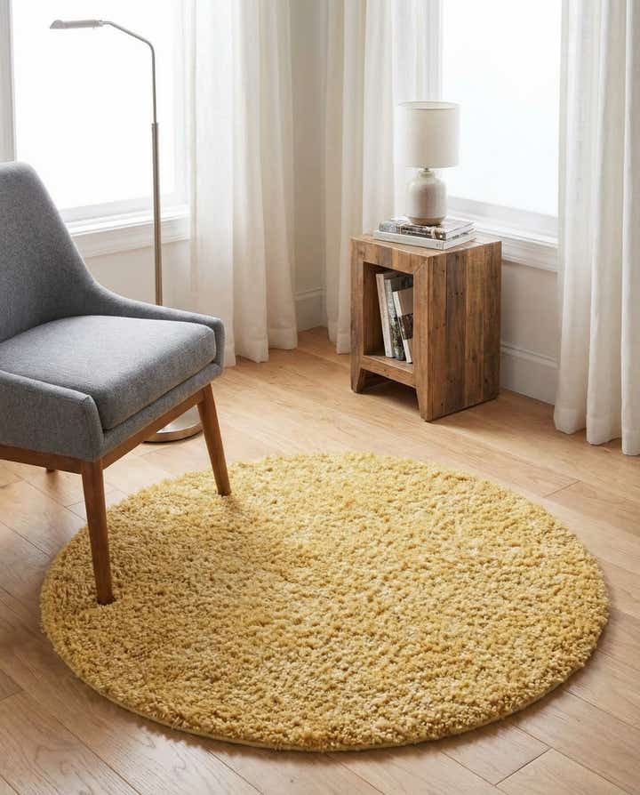 3' x 3' Zermatt Shag Round Rug