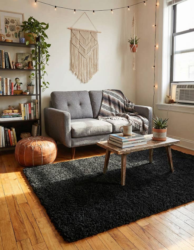 Detail image of 4' x 6' Solid Shag Rug