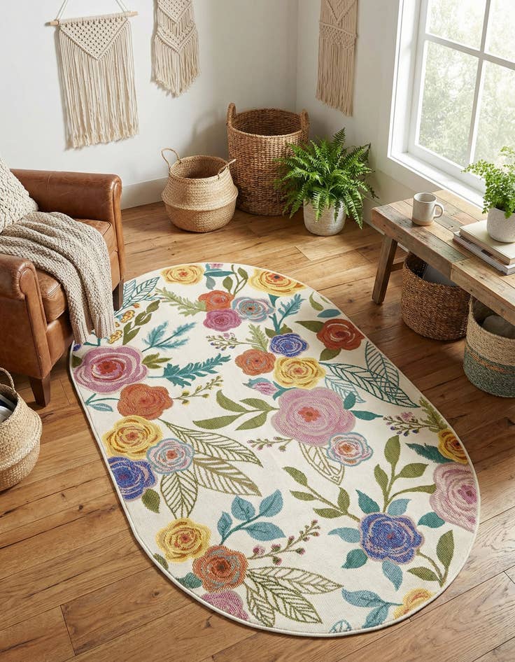 Detail image of 3' 3 x 5' 3 Blossom Oval Rug