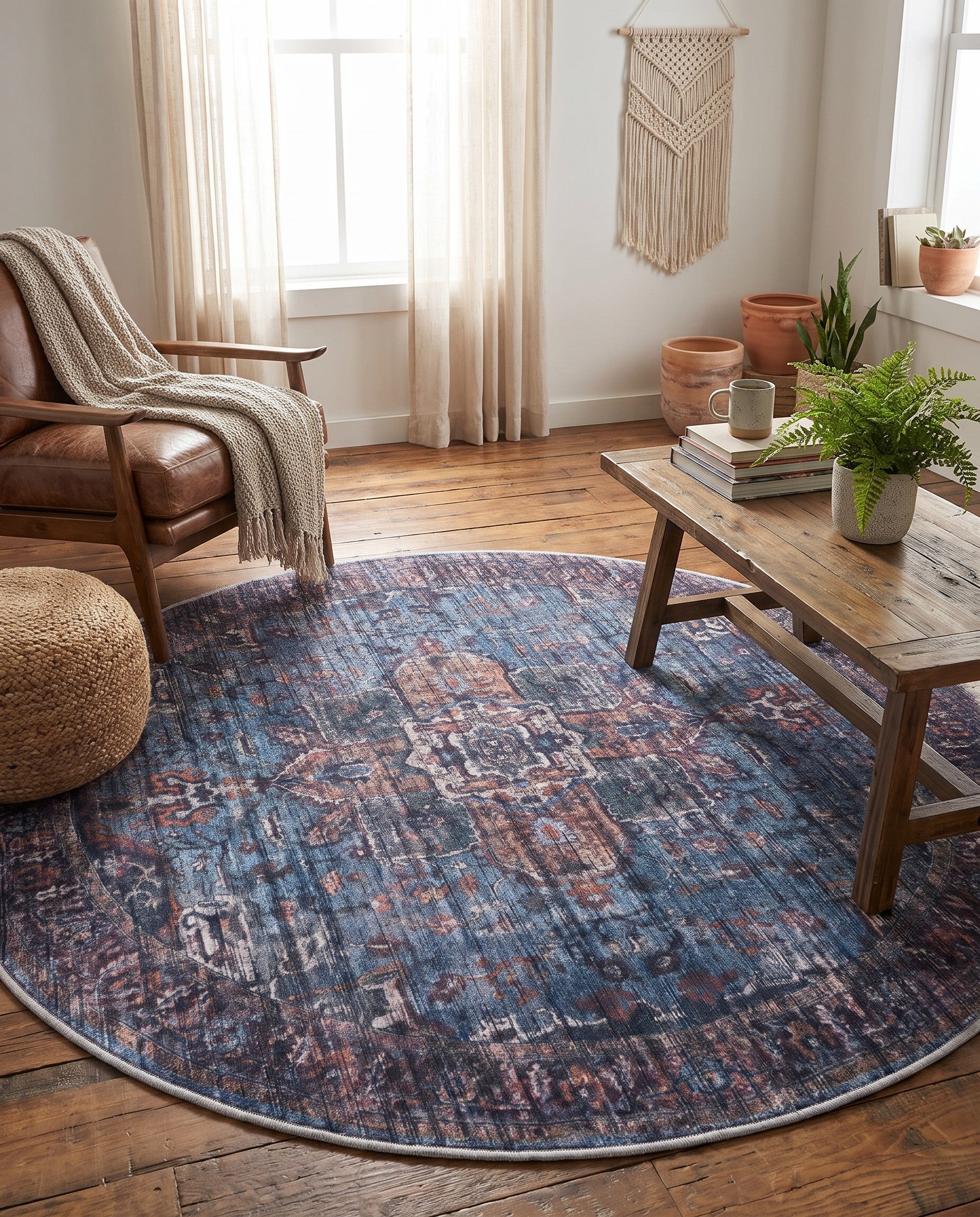 160cm x 160cm Maahru Round Rug