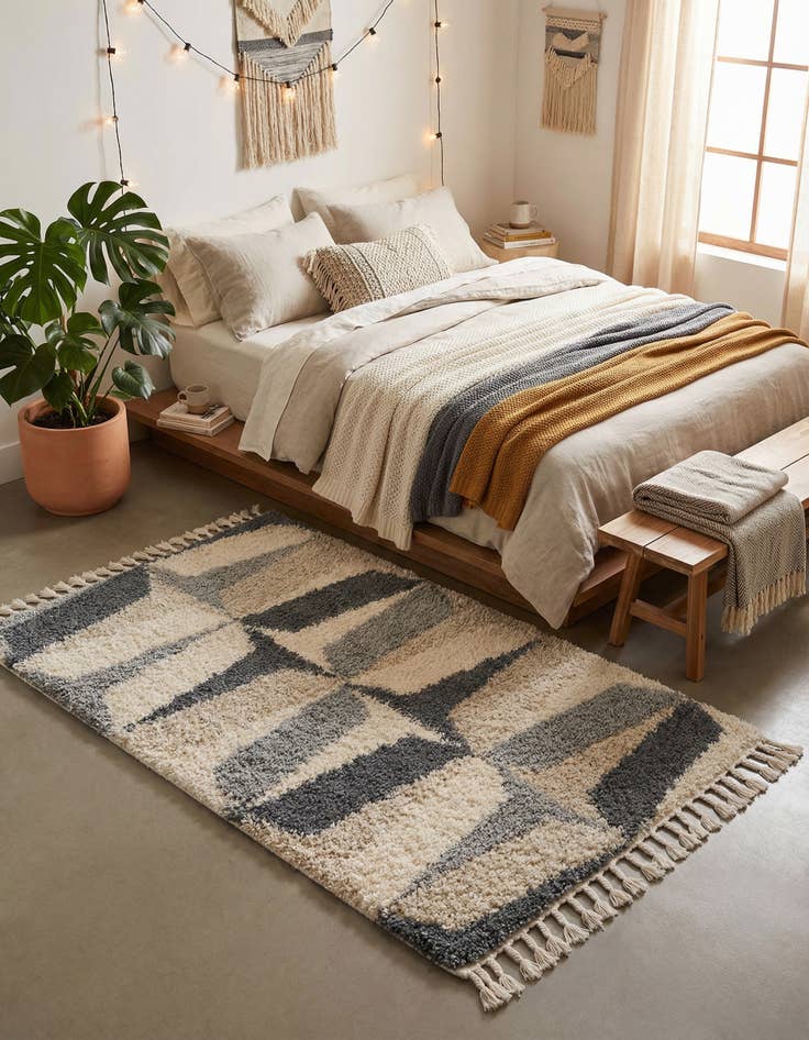 Detail image of 4' x 6' Athena Shag Rug