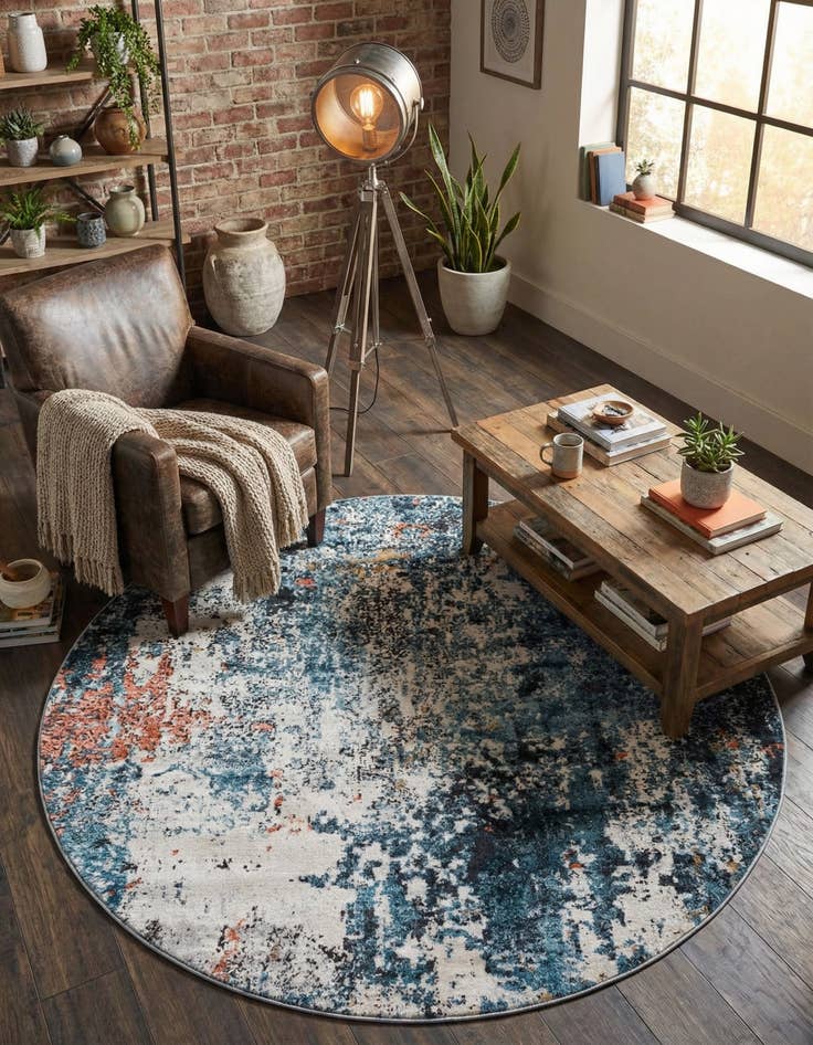 Detail image of 6' x 6' Leipzig Round Rug