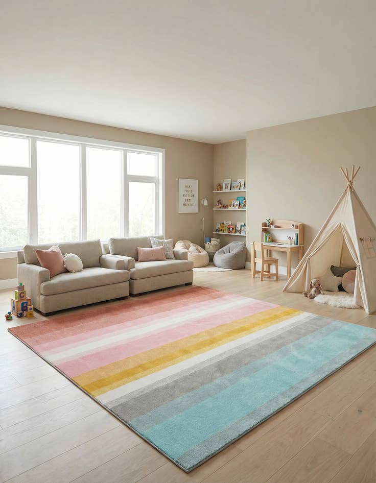 Detail image of 12' x 12' Whimsy Kids Square Rug