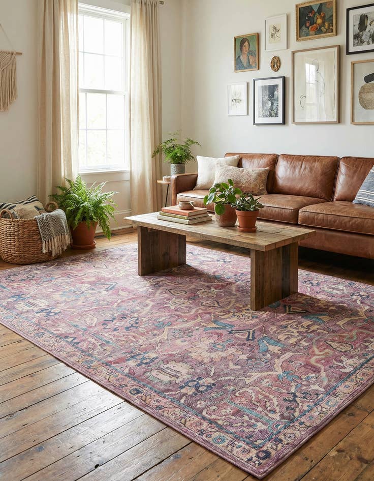 Detail image of 7' 10 x 10' Washable Nostalgia Rug