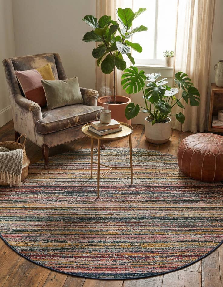 Detail image of 6' x 6' Gemstone Round Rug