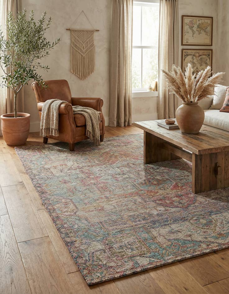 Detail image of 7' 10 x 10' Chenille Jute Rug