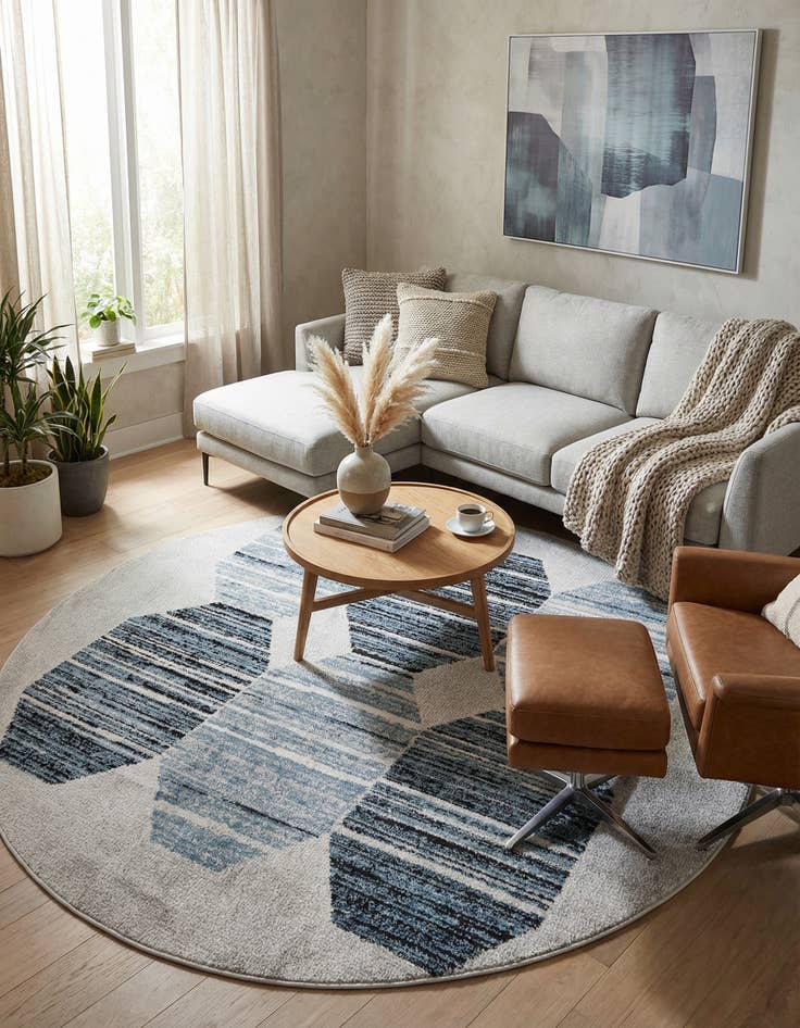 Detail image of 7' x 7' Aramis Round Rug