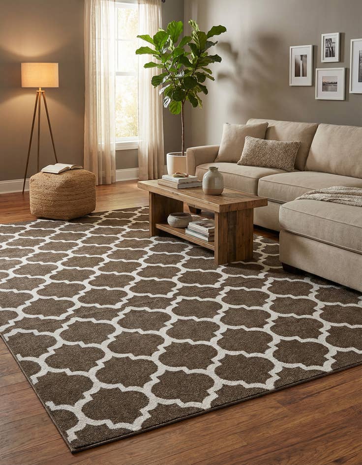 Detail image of 7' 10 x 10' Lattice Rug