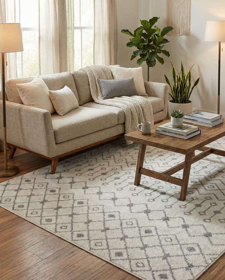 5' 3 x 8' Moroccan Trellis Rug