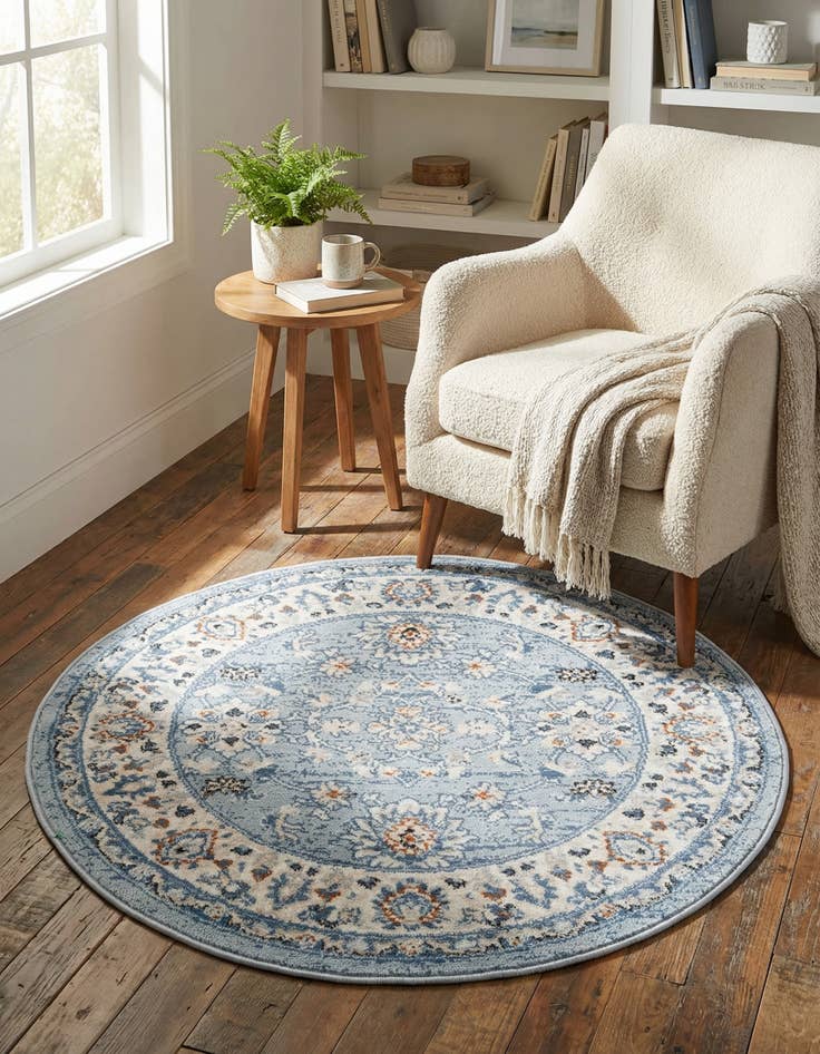 Detail image of 3' x 3' Charlotte Round Rug