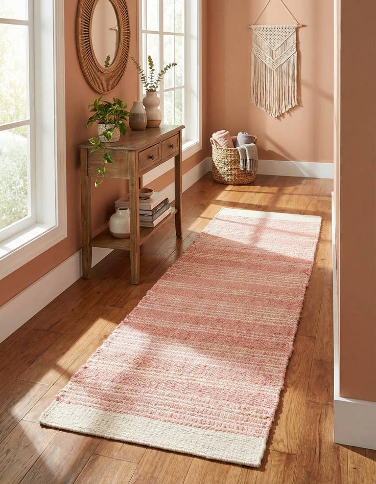 Detail image of 2' x 6' 1 Hand Woven Lariat Runner Rug