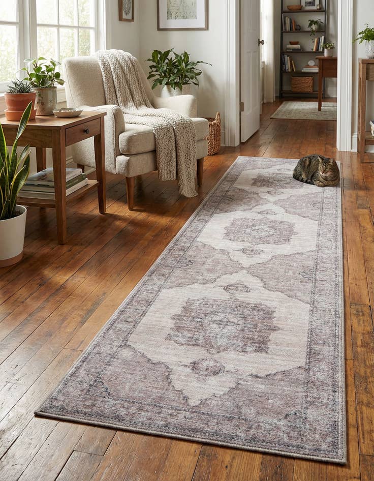 Detail image of 2' x 7'  Washable Mangata Runner Rug