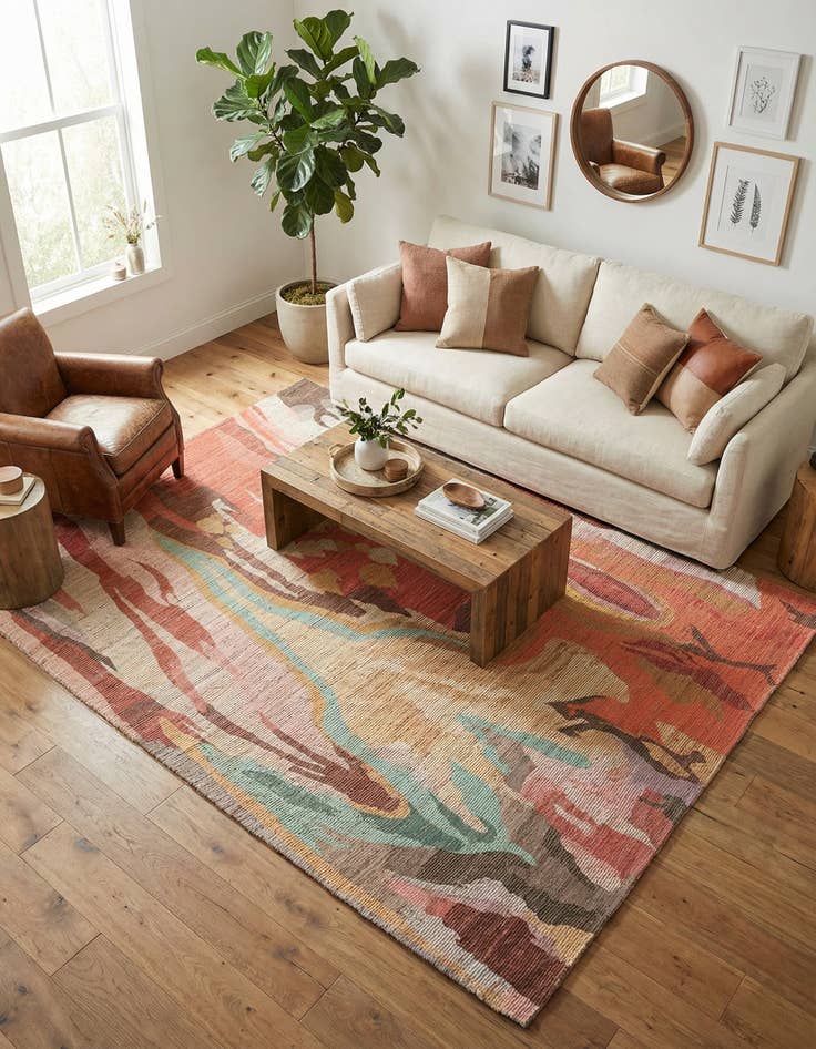 Detail image of 9' x 12' Chenille Jute Rug