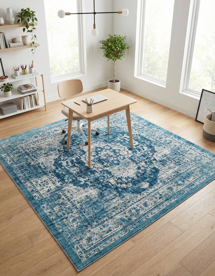 Detail image of 6' x 6' Dahlia Square Rug