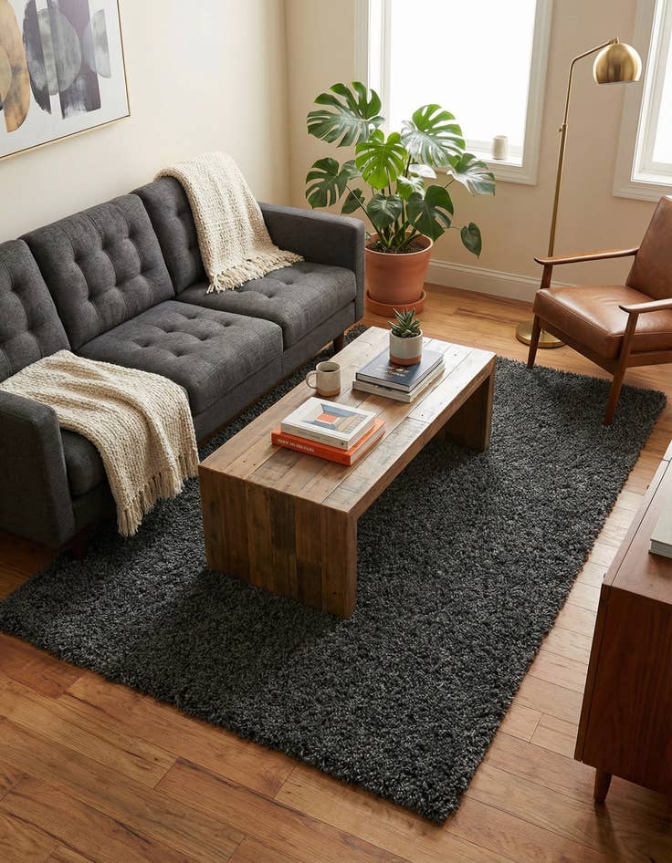 Detail image of 5' 3 x 8' Zermatt Shag Rug
