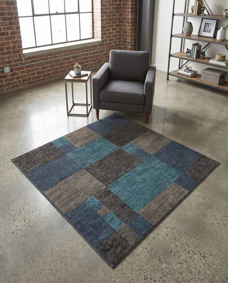 Detail image of 4' x 4' Equinox Square Rug