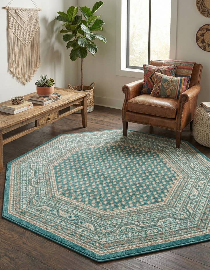 Detail image of 7' 10 x 7' 10 SoHo Octagon Rug