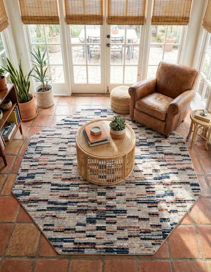 Detail image of 7' x 7' Tucson Octagon Rug
