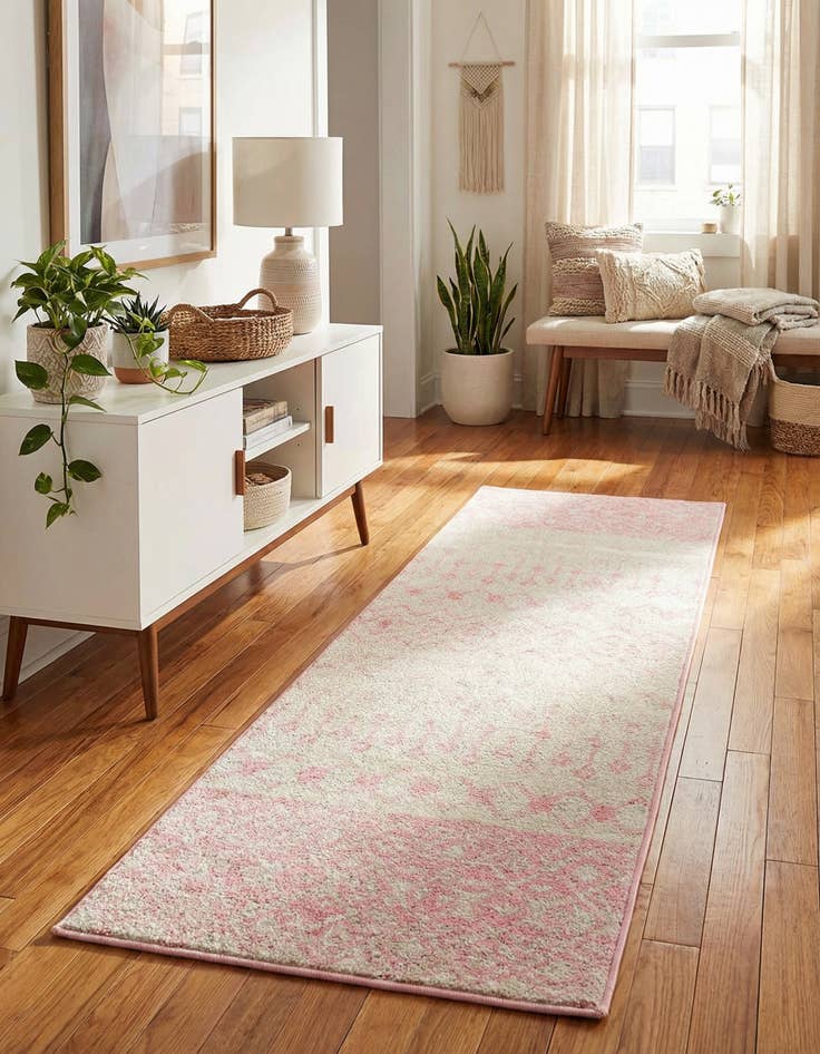 Detail image of 2' x 6' Moroccan Trellis Runner Rug