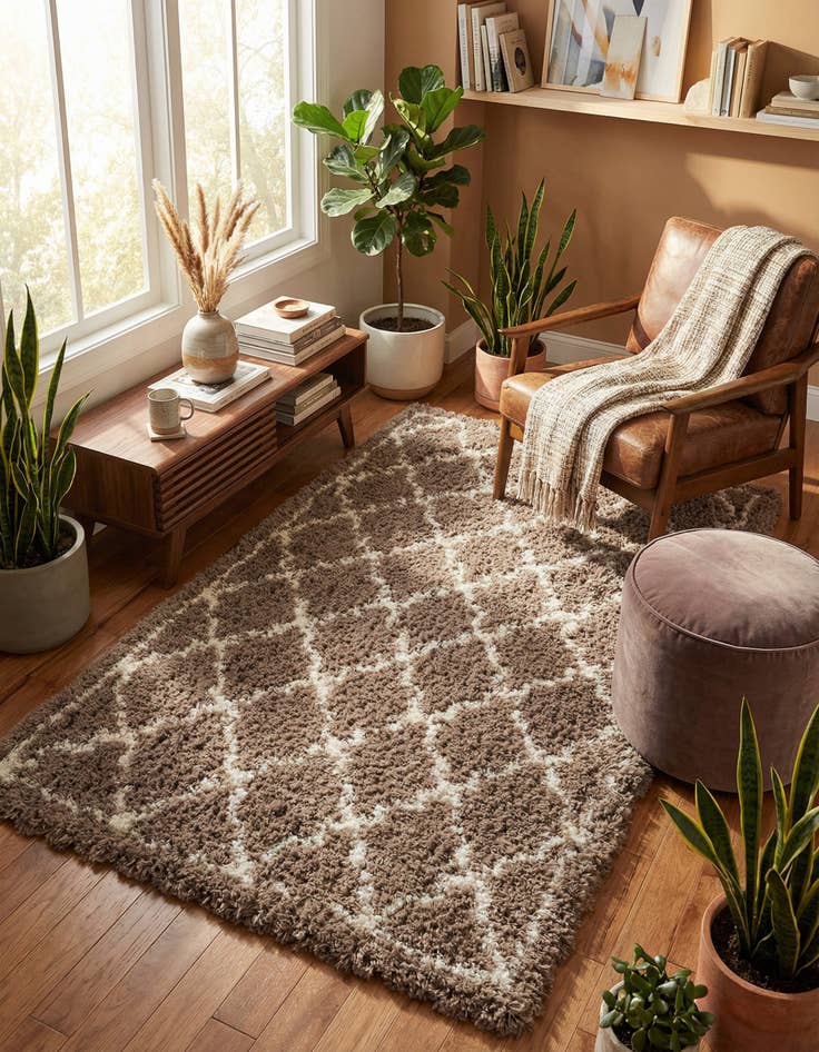 Detail image of 5' x 8' Infinity Shag Rug