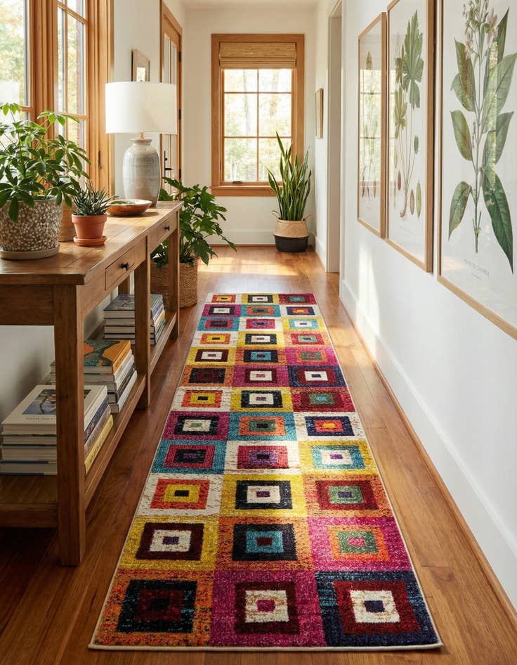 Detail image of 2' 7 x 10' Washable Casablanca Runner Rug